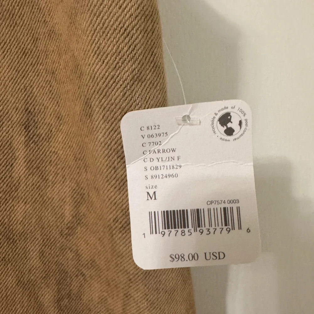 Free People We The Free High Roller Denim Jumpsuit in Tan - Picture 3 of 5